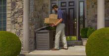 A Teak Parcel Delivery Box to keep your packages safe from thieves sold by Green Living Supply
