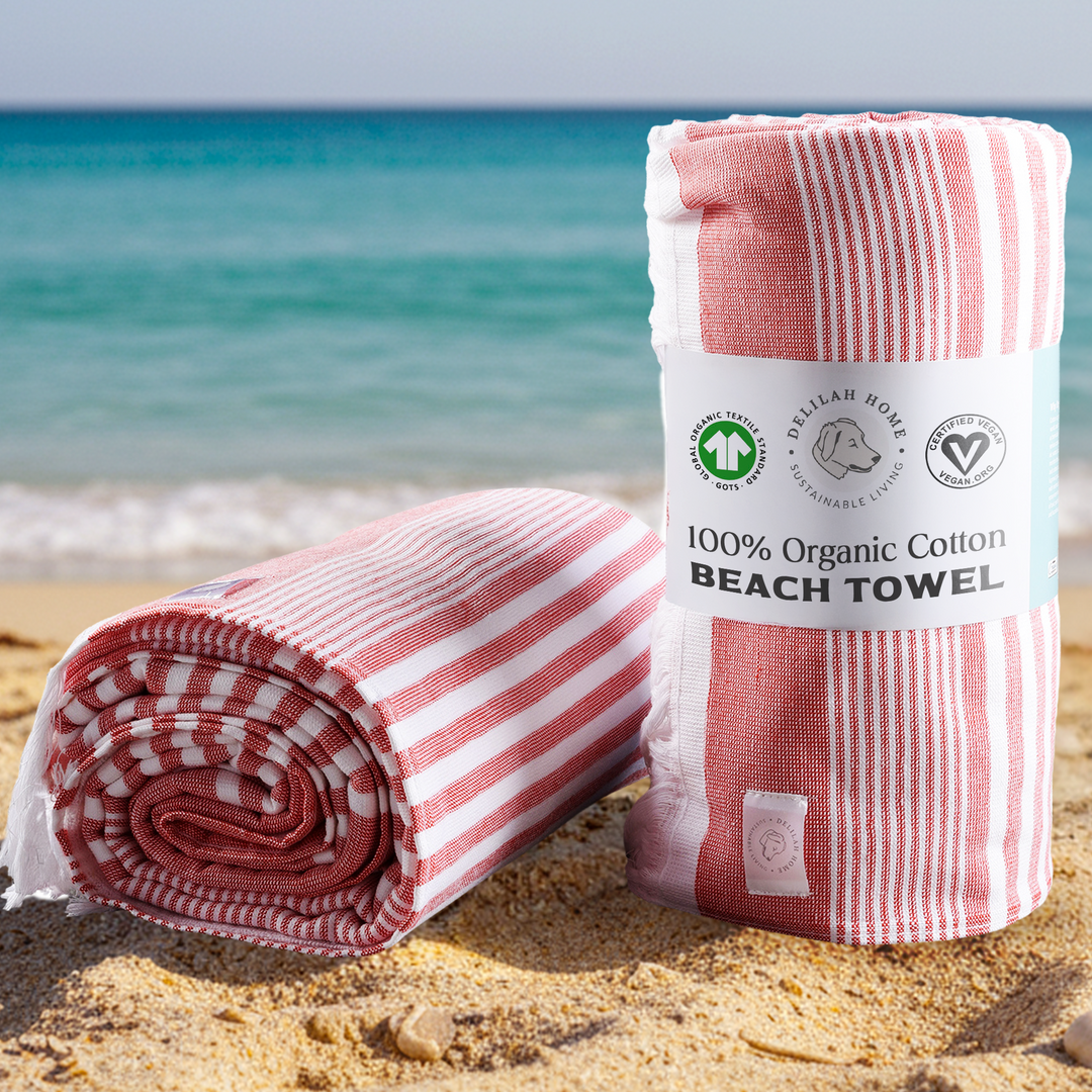 100% Organic Cotton Sunset Beach Towels