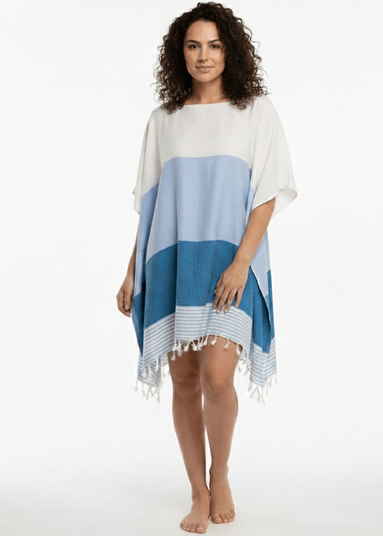 Multi Color Tunic Beach Cover Up