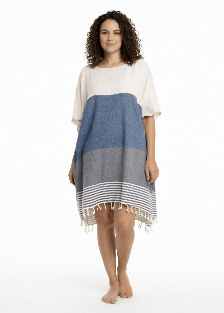 Multi Color Tunic Beach Cover Up