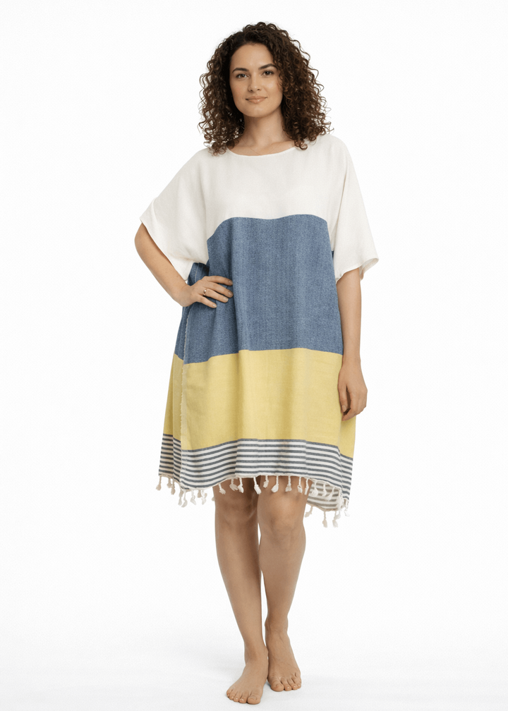 Multi Color Tunic Beach Cover Up