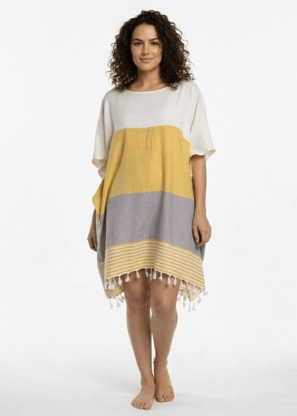 Multi Color Tunic Beach Cover Up
