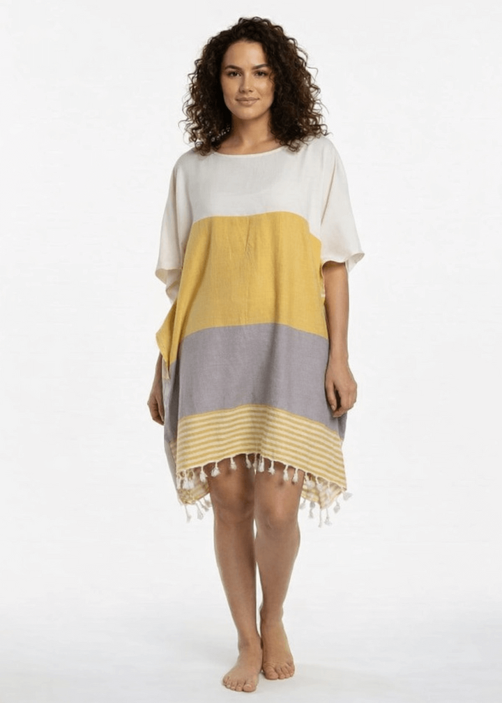 Multi Color Tunic Beach Cover Up