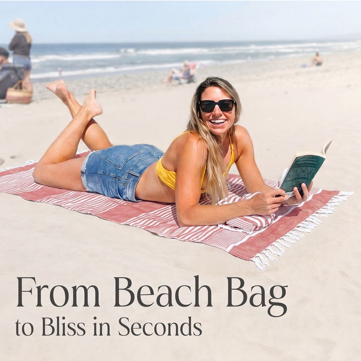 100% Organic Cotton Sunset Beach Towels