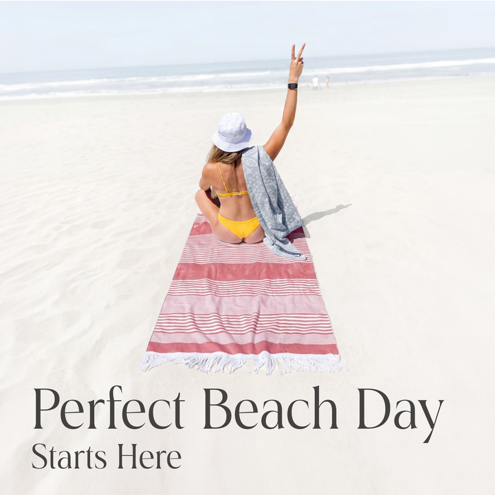 100% Organic Cotton Sunset Beach Towels