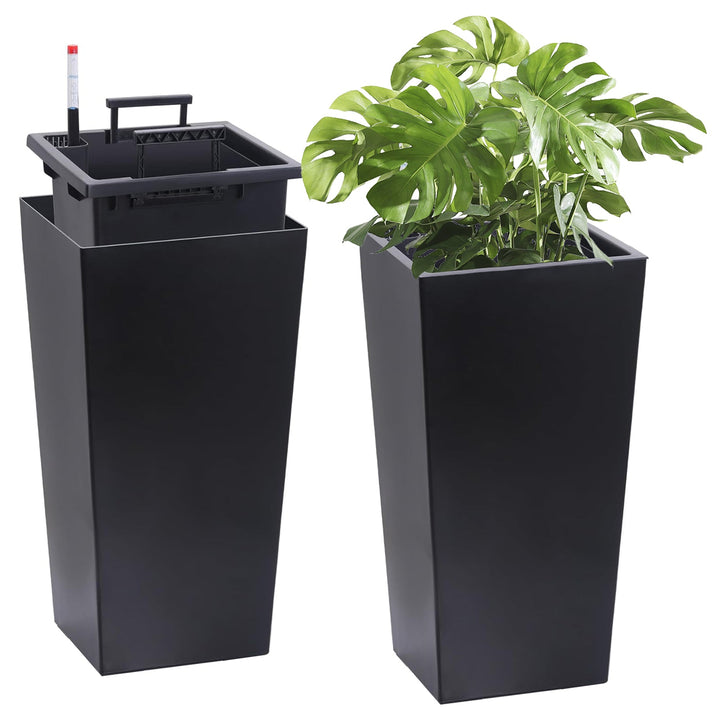 22" Tall Planter Set of 2, Outdoor &amp; Indoor