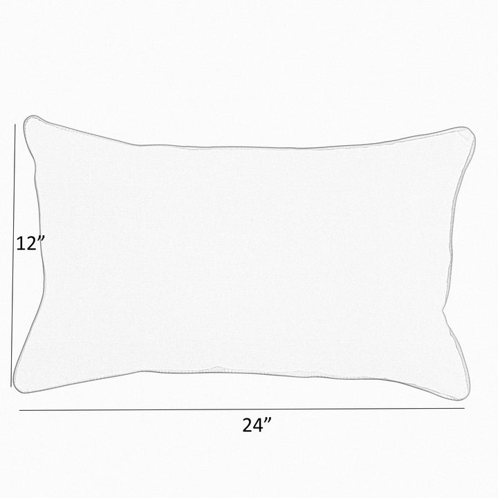 Sunbrella Hardwood Crimson Lumbar Pillow (Set of 2) - Comes in 5 Sizes - Made in the U.S.A
