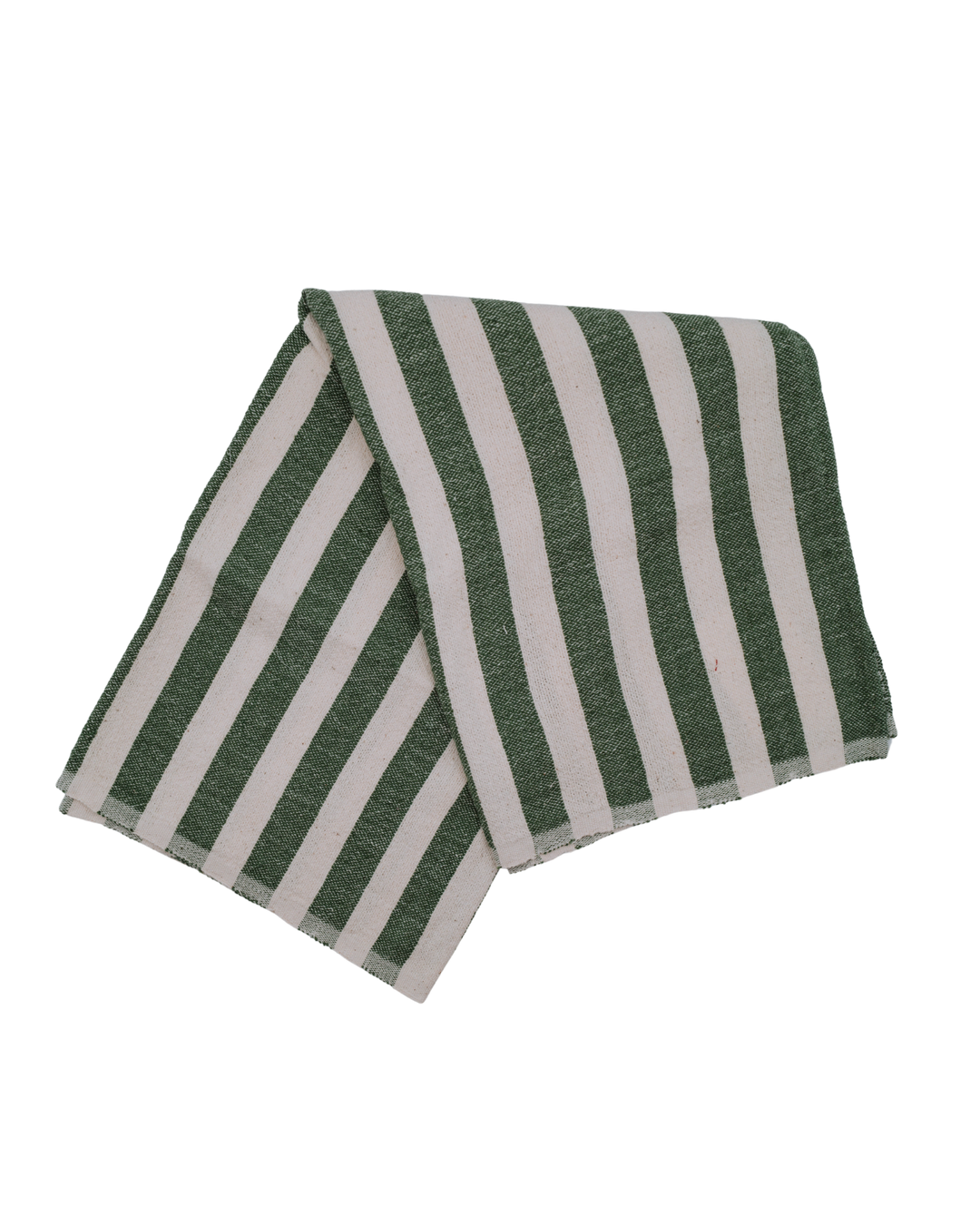 The kd weave Throw - Olive Stripe