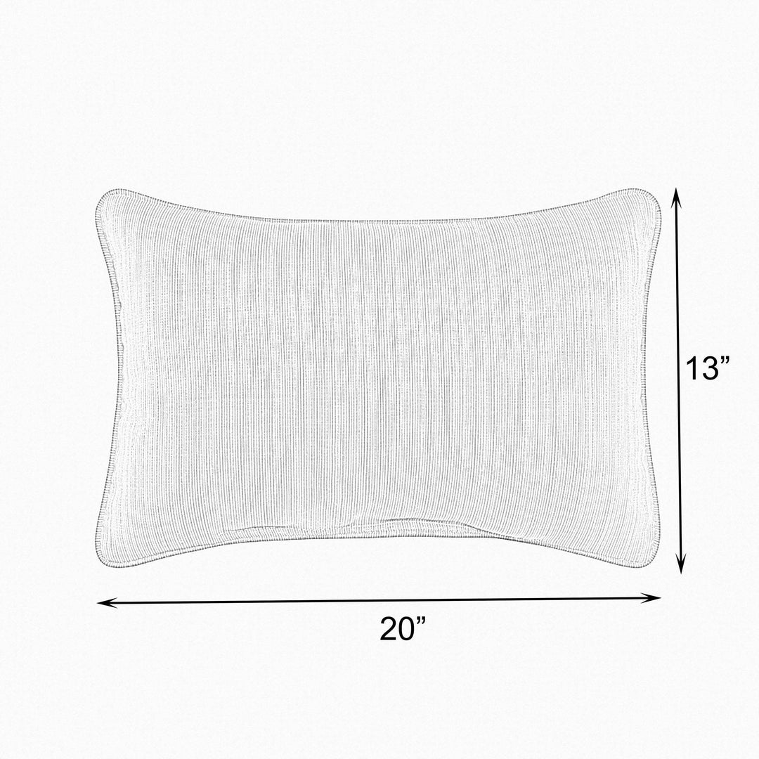 Sunbrella Hardwood Crimson Lumbar Pillow (Set of 2) - Comes in 5 Sizes - Made in the U.S.A