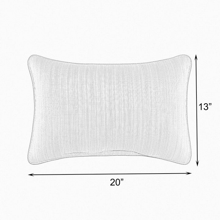 Sunbrella Hardwood Crimson Lumbar Pillow (Set of 2) - Comes in 5 Sizes - Made in the U.S.A