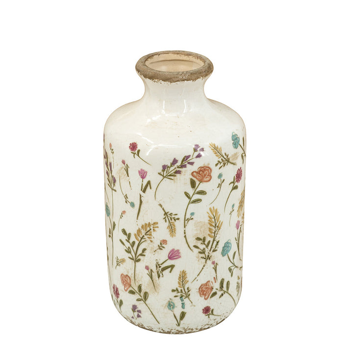 D4.3x8.3" Ceramic Cylinder Vase
