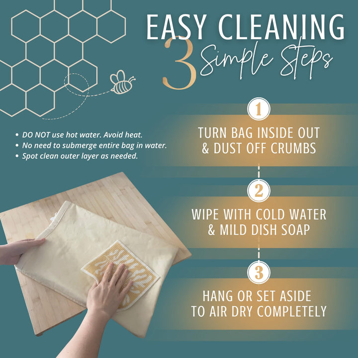 Reusable Beeswax Bread Bags for Homemade Bread &amp; Sourdough