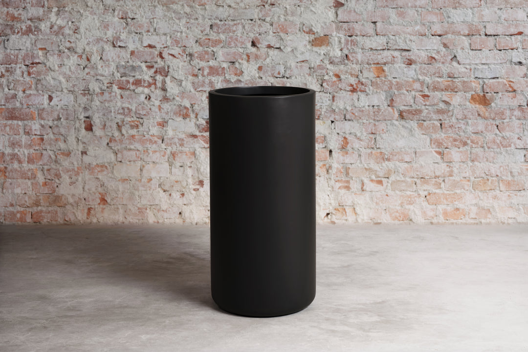 Tau Fiberglass Cylindro Collection 11.8" x 11.8" x 23.6"