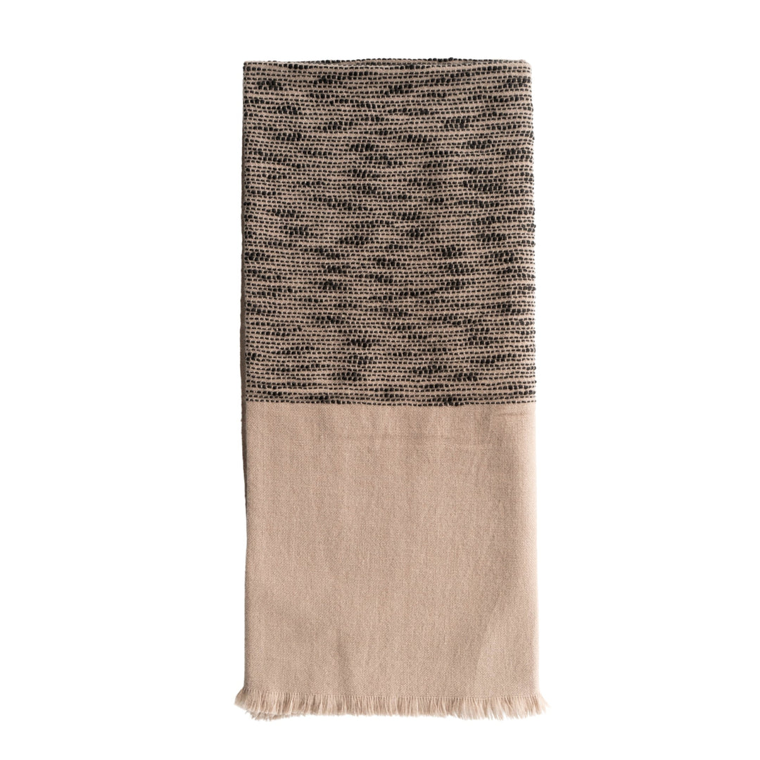 Flo Brown Merino Textured Handloom Throw