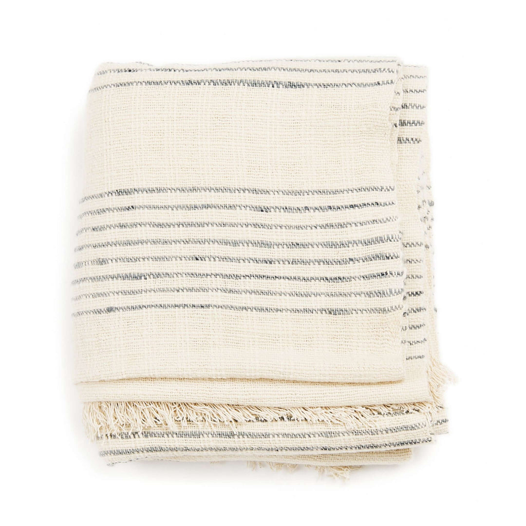 Stripes Pattern Soft Handwoven Merino Throw