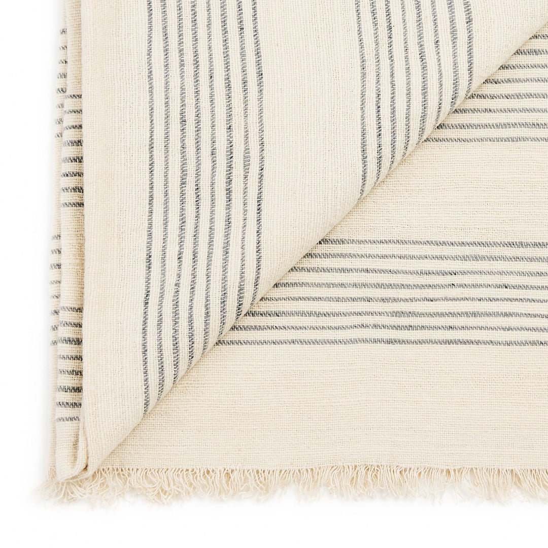 Stripes Pattern Soft Handwoven Merino Throw