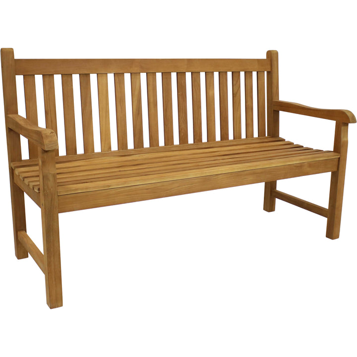 2-Person Teak Patio Bench for Outside