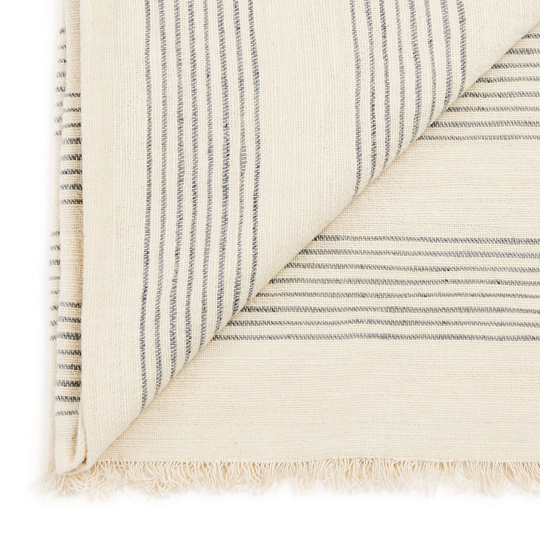 Stripes Pattern Soft Handwoven Merino Throw
