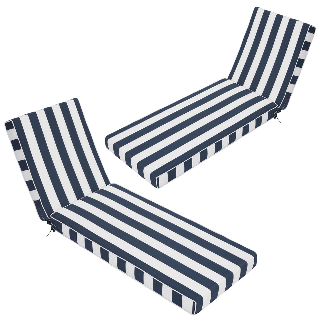 Outdoor Chaise Lounge Cushions Set of 2