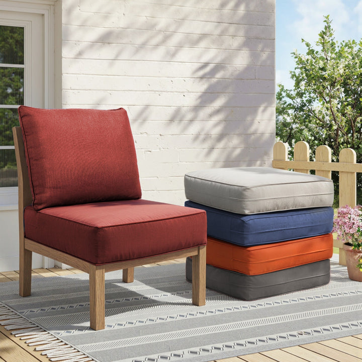 6" Thick Outdoor Chair Cushion - Waterproof &amp; Comfortable