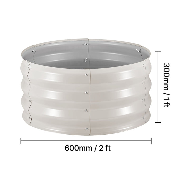 3 Pcs Galvanized Steel Raised Garden Beds