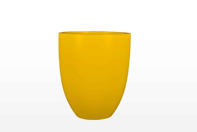 Jay Scotts Valencia Tapered Round Fiberglass Planter 15" Dia x 18" Tall
