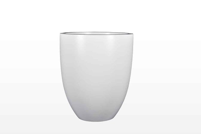 Jay Scotts Valencia Tapered Round Fiberglass Planter 15" Dia x 18" Tall