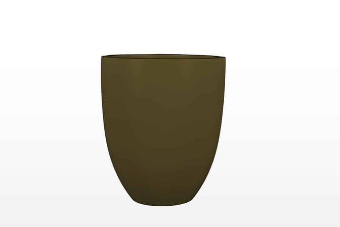 Jay Scotts Valencia Tapered Round Fiberglass Planter 15" Dia x 18" Tall