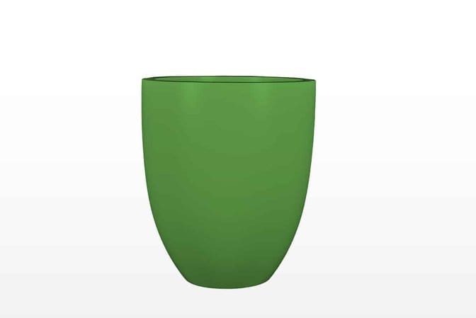 Jay Scotts Valencia Tapered Round Fiberglass Planter 15" Dia x 18" Tall