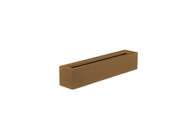 Jay Scotts Salon Rectangle Fiberglass Planter- 48" L x 8" W x 8" H