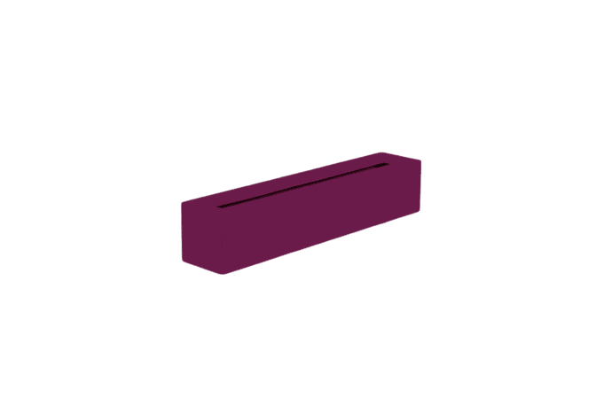 Jay Scotts Salon Rectangle Fiberglass Planter- 42" L x 8" W x 8" H
