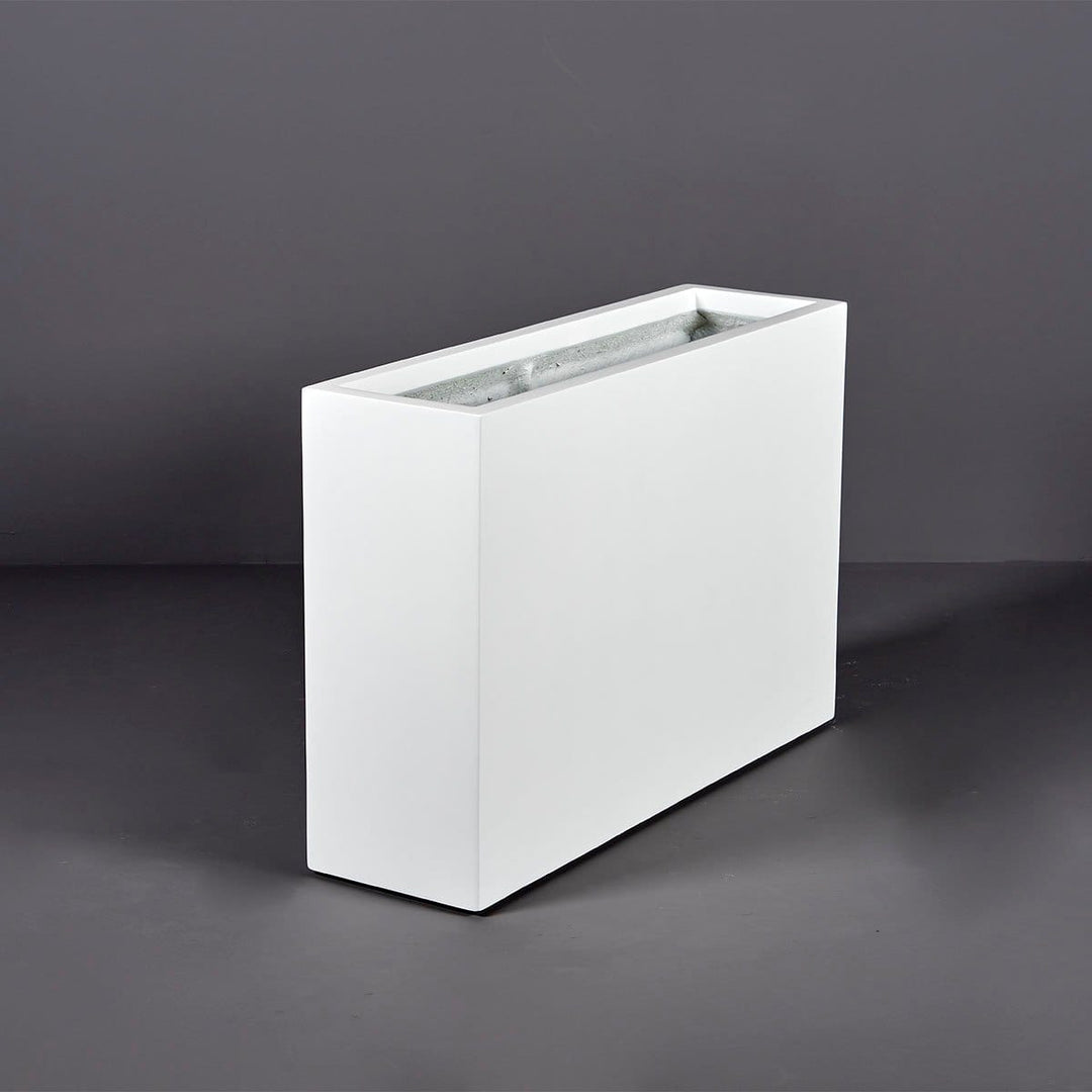 Jay Scotts Milano Long Rectangle Fiberglass Planter 36" L x 10" W x 24" H