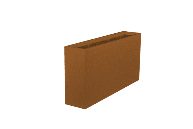 Jay Scotts Milano Long Rectangle Fiberglass Planter 24" L x 10" W x 24" H
