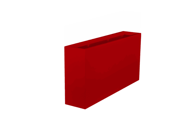 Jay Scotts Milano Long Rectangle Fiberglass Planter 36" L x 10" W x 24" H