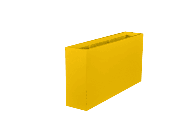 Jay Scotts Milano Long Rectangle Fiberglass Planter 24" L x 10" W x 24" H