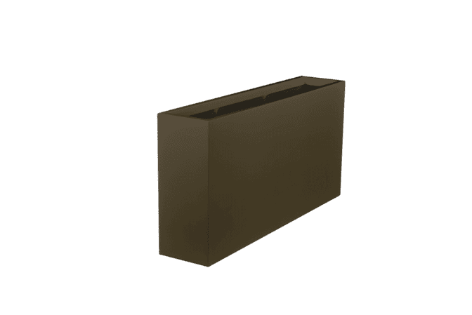 Jay Scotts Milano Long Rectangle Fiberglass Planter 24" L x 10" W x 24" H