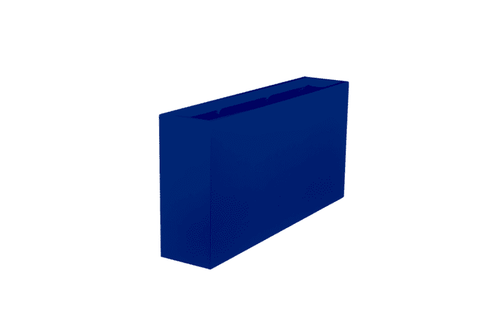 Jay Scotts Milano Long Rectangle Fiberglass Planter 24" L x 10" W x 24" H