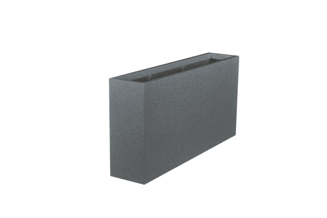 Jay Scotts Milano Long Rectangle Fiberglass Planter 24" L x 10" W x 24" H