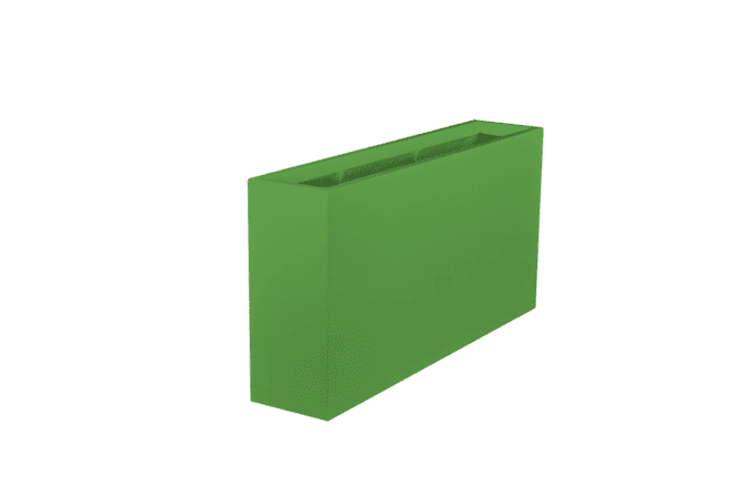 Jay Scotts Milano Long Rectangle Fiberglass Planter 24" L x 10" W x 24" H