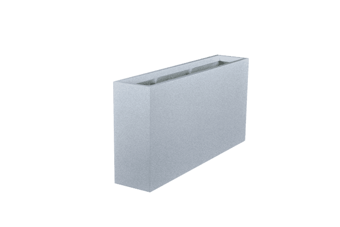 Jay Scotts Milano Long Rectangle Fiberglass Planter 24" L x 10" W x 24" H