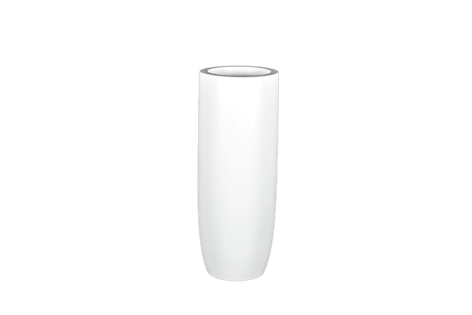 Jay Scotts Saint Tropez Tall Round Fiberglass Planter 12" Dia x 32" Tall