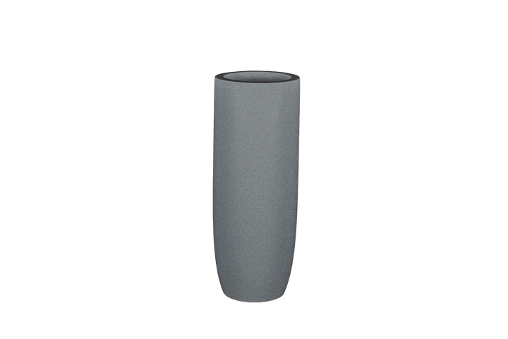 Jay Scotts Saint Tropez Tall Round Fiberglass Planter 12" Dia x 32" Tall