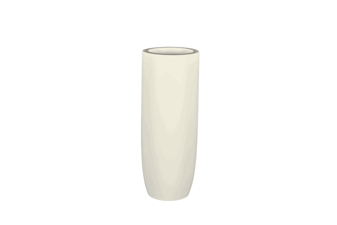Jay Scotts Saint Tropez Tall Round Fiberglass Planter 12" Dia x 32" Tall