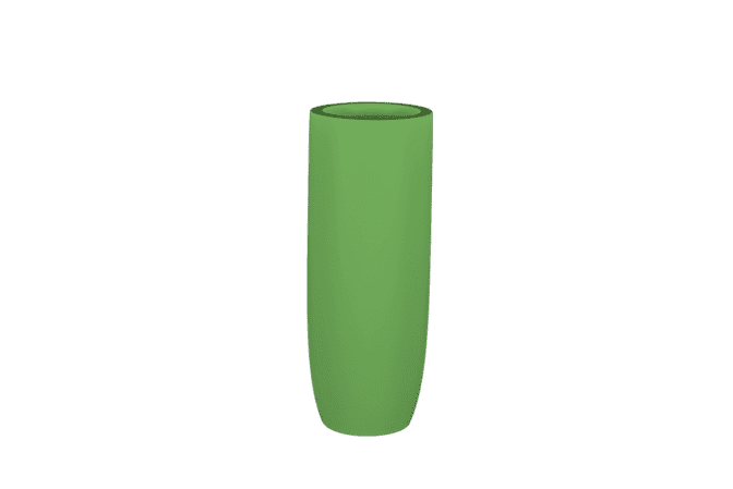 Jay Scotts Saint Tropez Tall Round Fiberglass Planter 12" Dia x 32" Tall