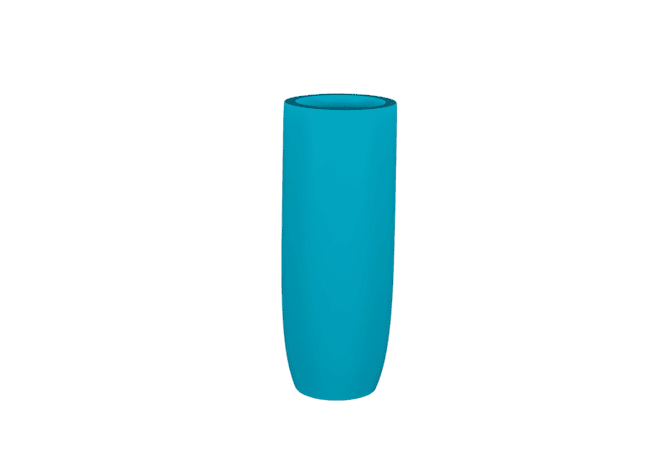 Jay Scotts Saint Tropez Tall Round Fiberglass Planter 12" Dia x 32" Tall