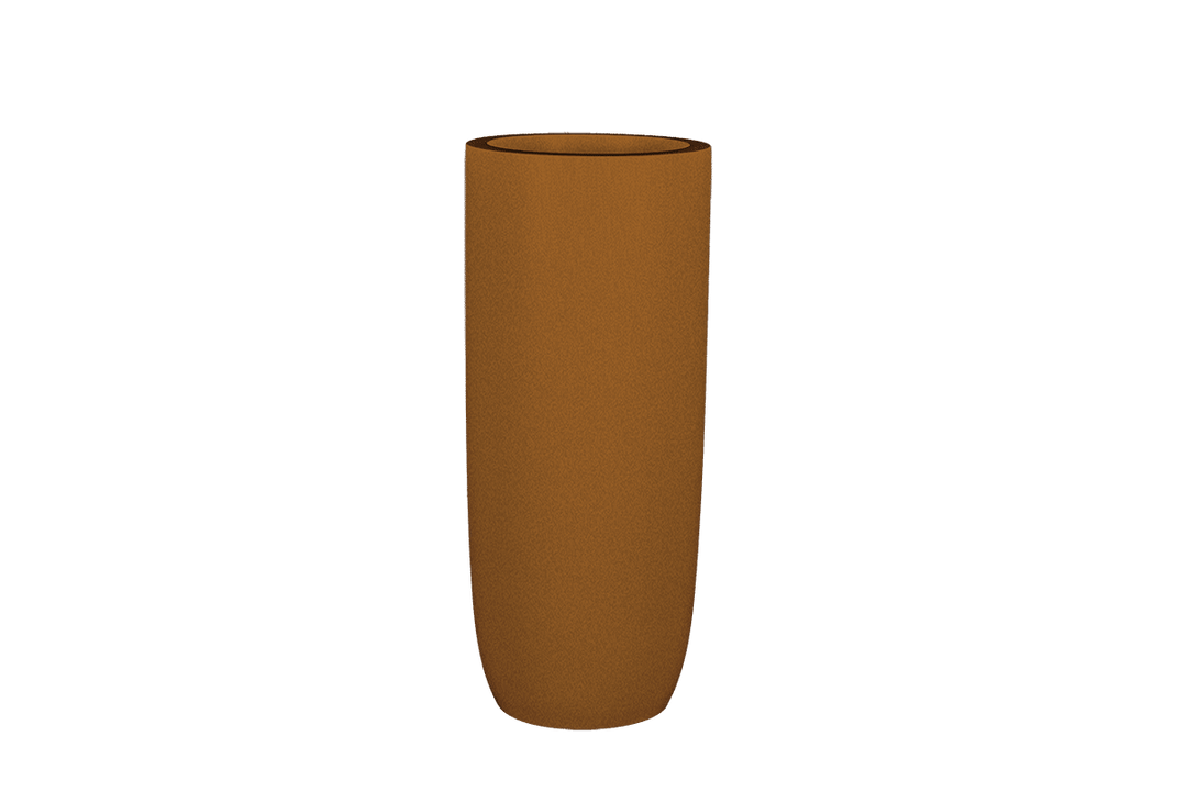 Jay Scotts Saint Tropez Tall Round Fiberglass Planter 16" Dia x 38" Tall