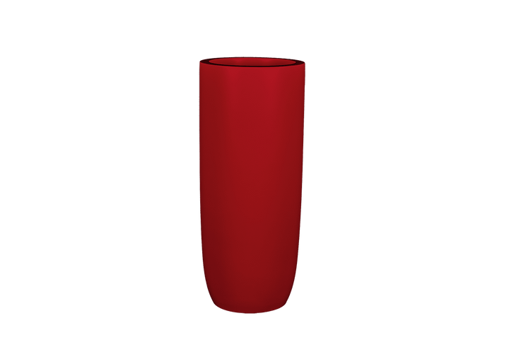 Jay Scotts Saint Tropez Tall Round Fiberglass Planter 16" Dia x 38" Tall