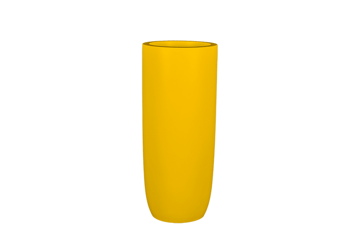 Jay Scotts Saint Tropez Tall Round Fiberglass Planter 16" Dia x 38" Tall