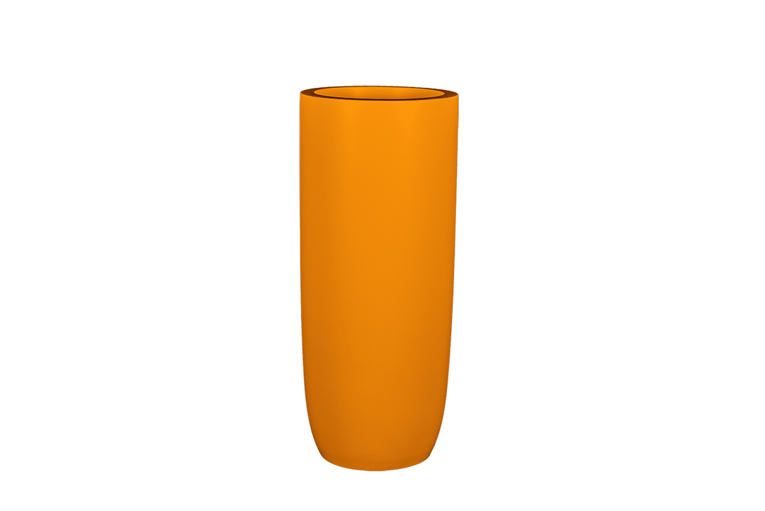 Jay Scotts Saint Tropez Tall Round Fiberglass Planter 16" Dia x 38" Tall