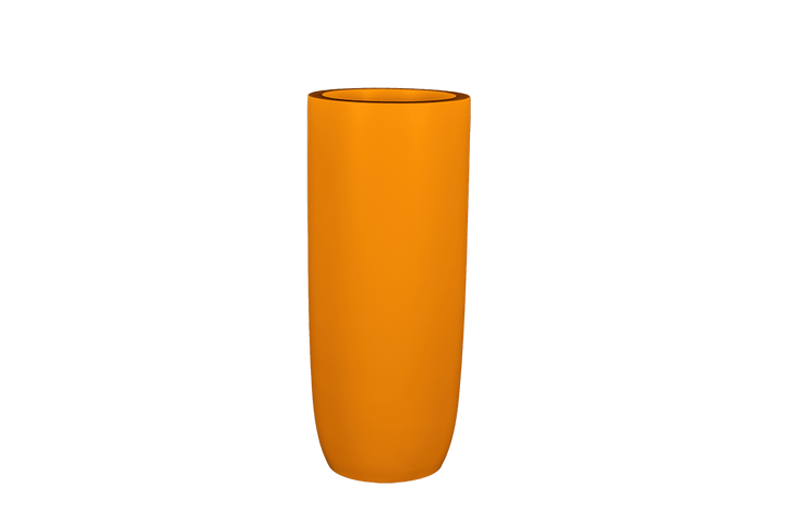 Jay Scotts Saint Tropez Tall Round Fiberglass Planter 16" Dia x 38" Tall